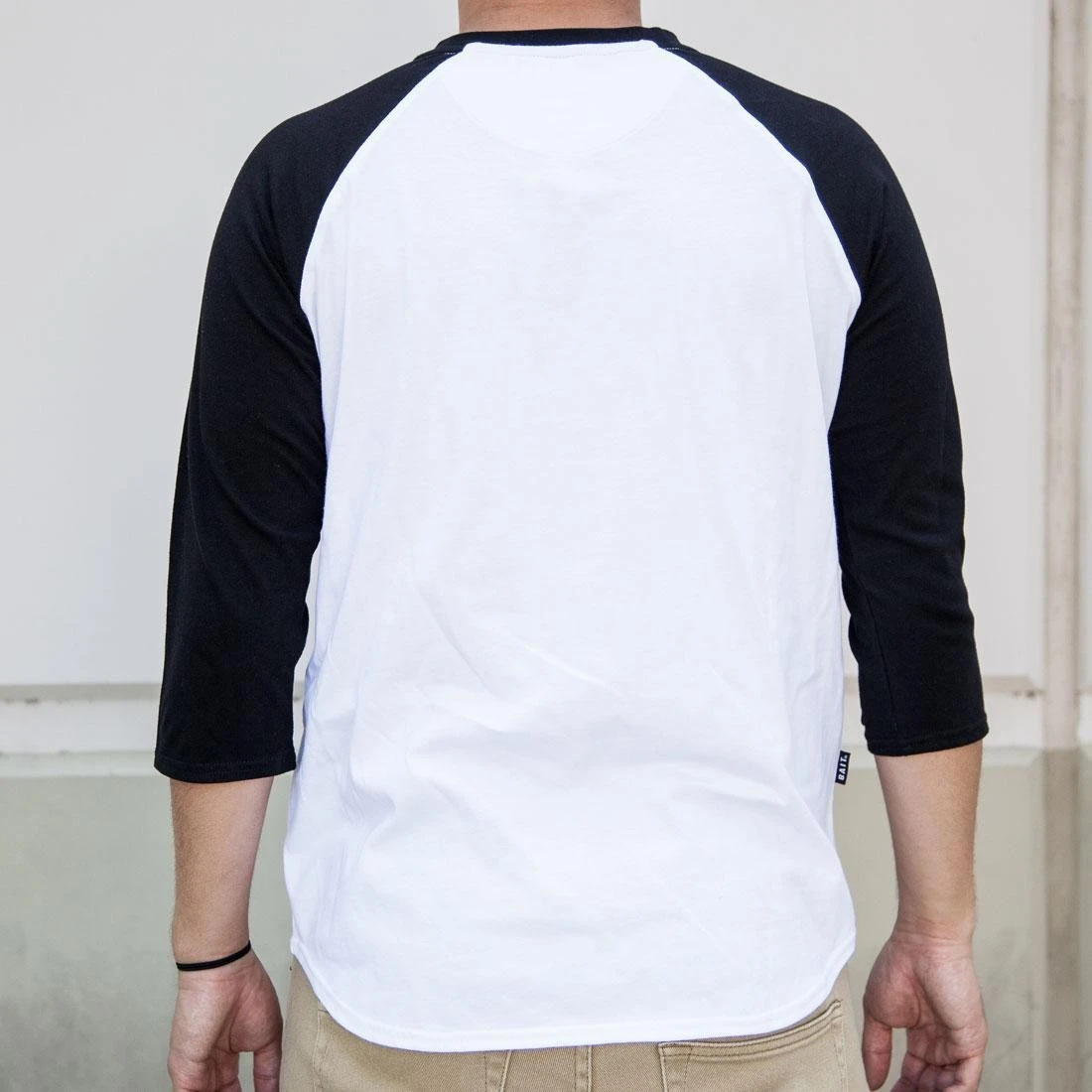 BAIT Men Core Raglan Tee (white / Black) 4 BAIT Men Core Raglan Tee (white / Black) - Image 2