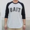 BAIT Men Core Raglan Tee (gray / Black) -Tees Shop img 5080