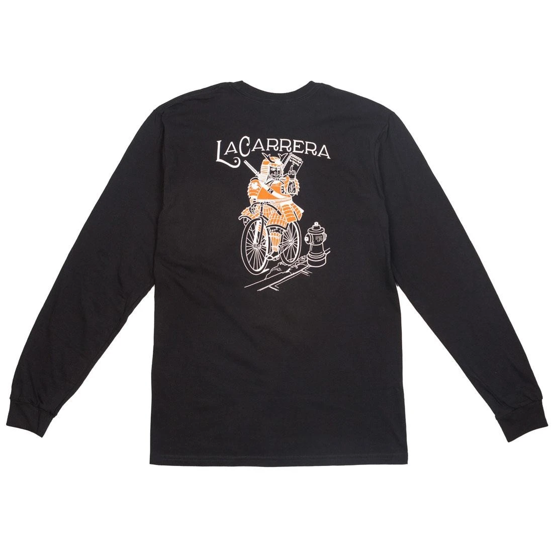 La Carrera Men Samurai King LMNB Long Sleeve Tee (black / Orange) 3 La Carrera Men Samurai King LMNB Long Sleeve Tee (black / Orange)