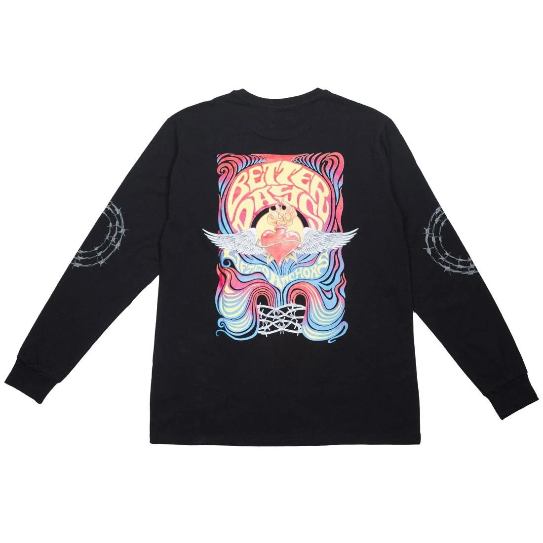 Lifted Anchors Men Better Days Long Sleeve Tee (black) 4 Lifted Anchors Men Better Days Long Sleeve Tee (black) - Image 2