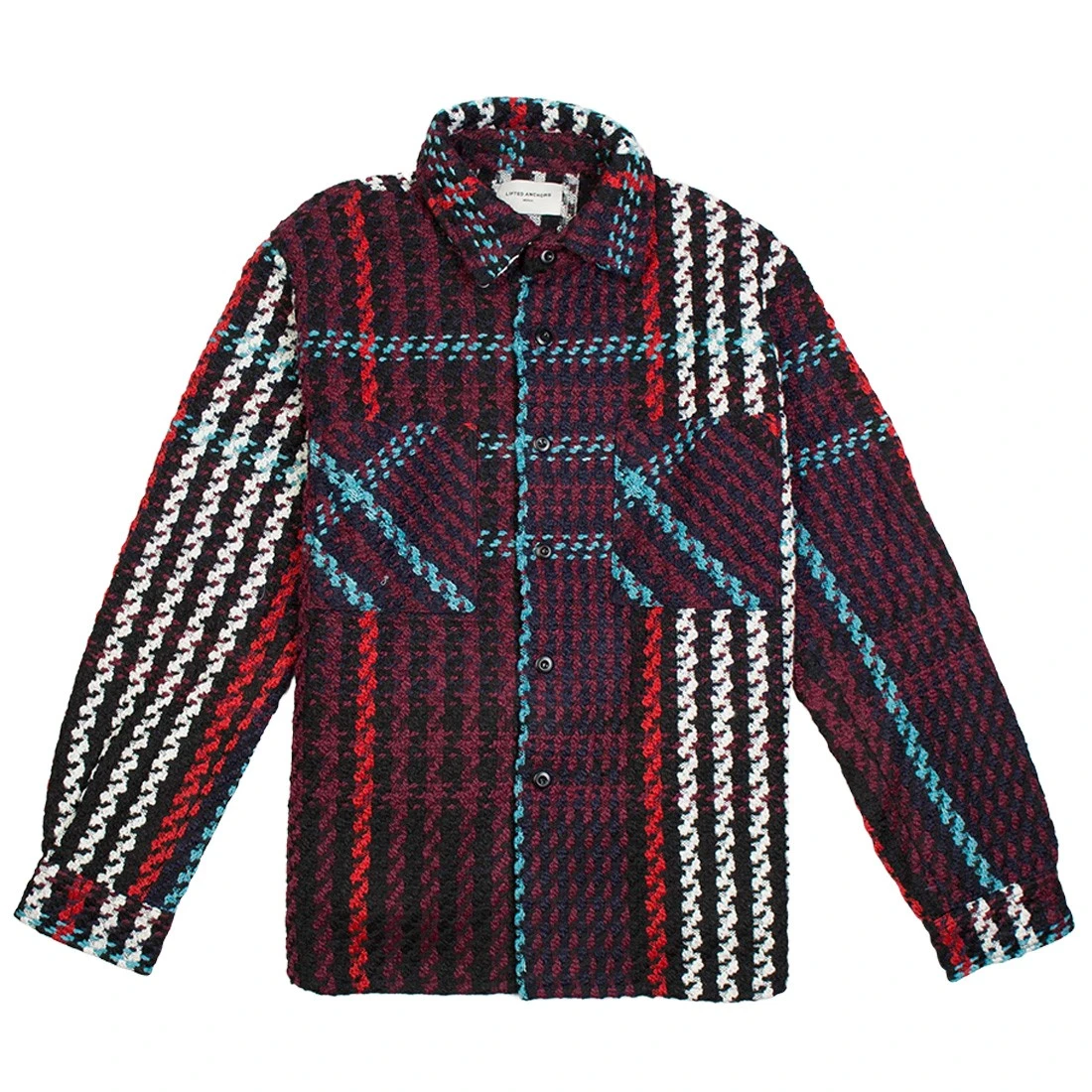Lifted Anchors Men Interlaced Woven Plaid Shirt (multi) 3 Lifted Anchors Men Interlaced Woven Plaid Shirt (multi)