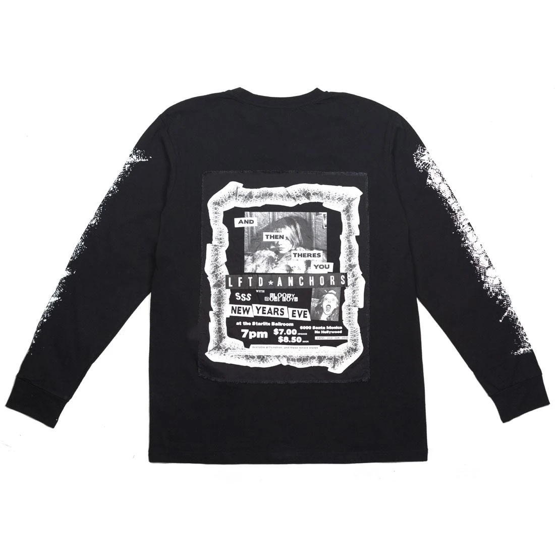 Lifted Anchors Men Flyer Long Sleeve Tee (black) 4 Lifted Anchors Men Flyer Long Sleeve Tee (black) - Image 2