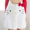 Lazy Oaf X Hello Kitty Women Denim Skirt (White) 1 Lazy Oaf X Hello Kitty Women Denim Skirt (White) -Tees Shop lohkdenimwht 1