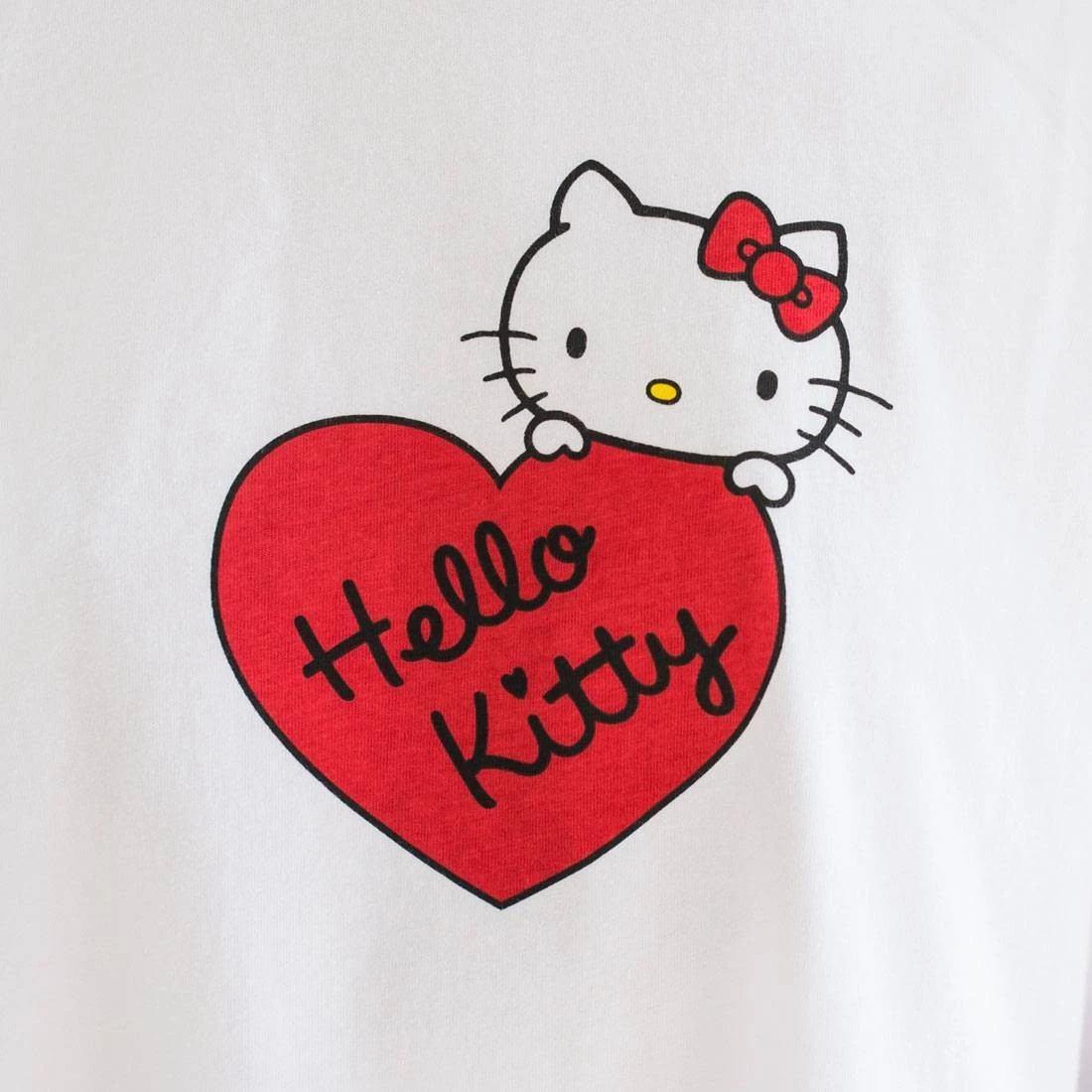 Lazy Oaf X Hello Kitty Women Long Sleeve Split Tee (White) 7 Lazy Oaf X Hello Kitty Women Long Sleeve Split Tee (White) - Image 5