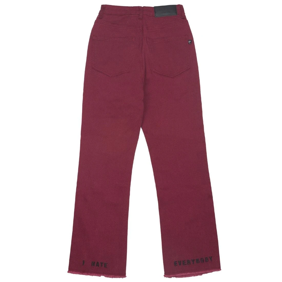Lazy Oaf X Daria Women I Hate Everybody Jeans (burgundy) 4 Lazy Oaf X Daria Women I Hate Everybody Jeans (burgundy) - Image 2