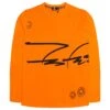 Futura Laboratories Men Siganture Long Sleeve Tee (orange) -Tees Shop mdfl11005org 1