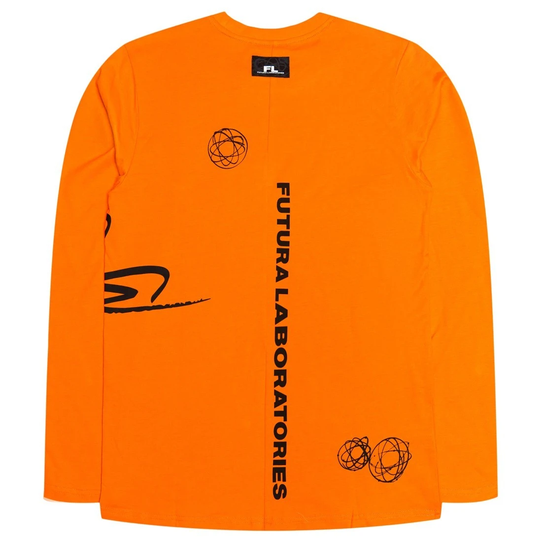 Futura Laboratories Men Siganture Long Sleeve Tee (orange) 5 Futura Laboratories Men Siganture Long Sleeve Tee (orange) - Image 3