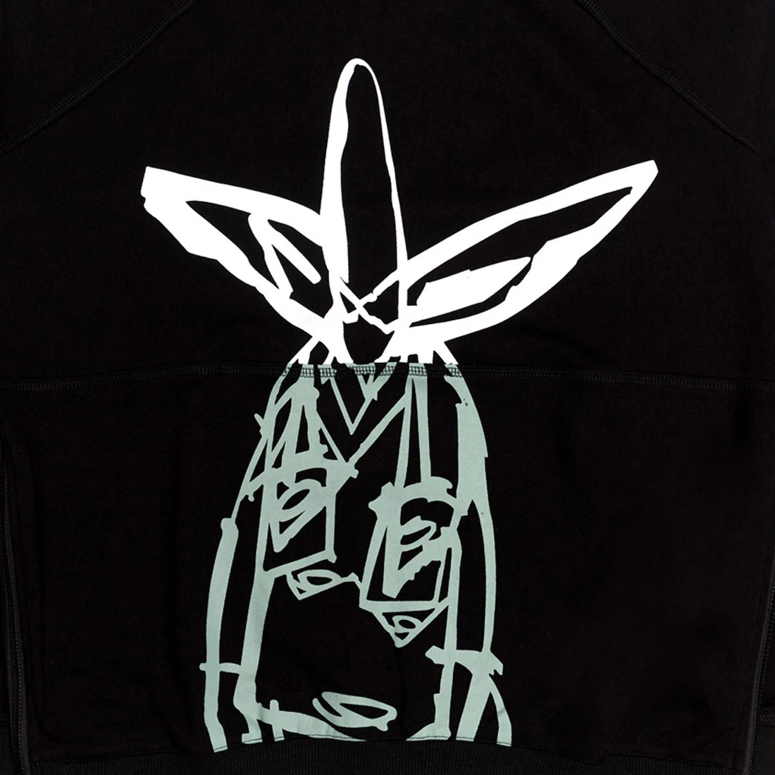 Futura Laboratories Men Pointman Split Panel French Terry Crew (black) 4 Futura Laboratories Men Pointman Split Panel French Terry Crew (black) - Image 2