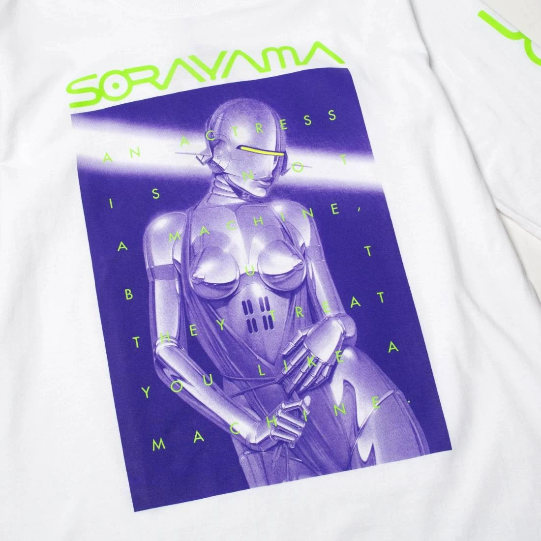 Medicom X SYNC X Hajime Sorayama Men Sexy Robot 01 Long Sleeve Tee (white) 4 Medicom X SYNC X Hajime Sorayama Men Sexy Robot 01 Long Sleeve Tee (white) - Image 2