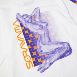 Medicom X SYNC X Hajime Sorayama Men Sexy Robot 02 Long Sleeve Tee (white / Blue) -Tees Shop mo19schslt002wbl 5