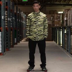 BAIT Basics Long Sleeve Shirt (camo / Tiger Camo) 17 BAIT Basics Long Sleeve Shirt (camo / Tiger Camo) -Tees Shop shirts tigercamooverall