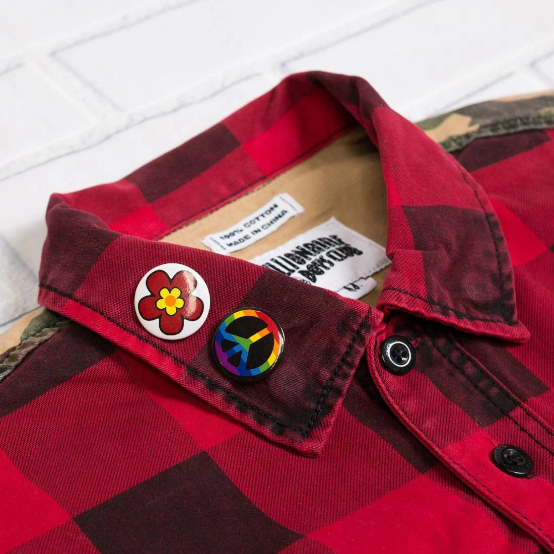 Billionaire Boys Club Men BB Ruckus LS Woven (red) 5 Billionaire Boys Club Men BB Ruckus LS Woven (red) - Image 3