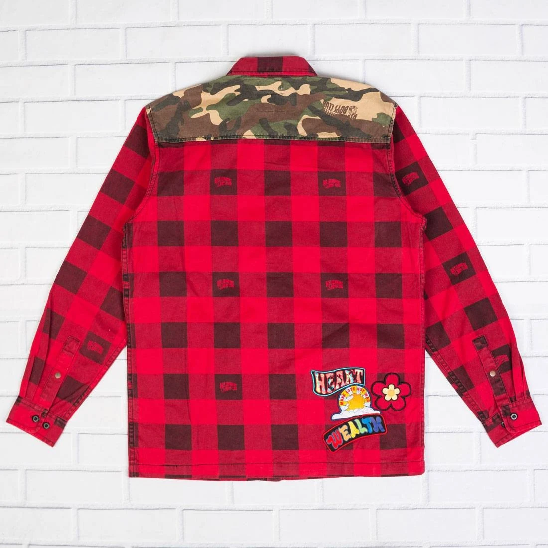 Billionaire Boys Club Men BB Ruckus LS Woven (red) 4 Billionaire Boys Club Men BB Ruckus LS Woven (red) - Image 2