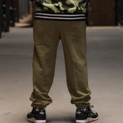 BAIT Basics Sweatpants (olive) -Tees Shop sweats olivebacklong