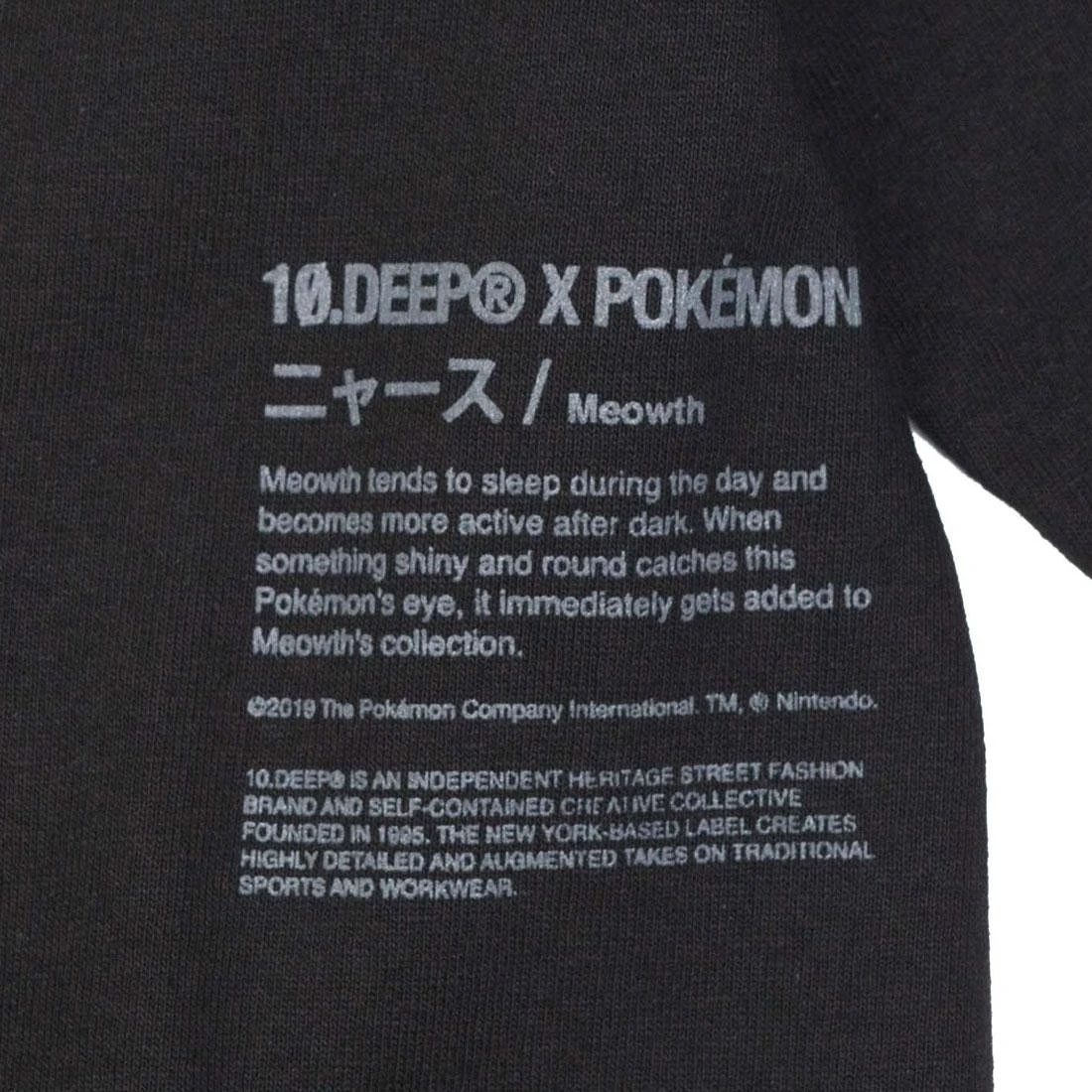 BAIT Exclusive 10 Deep X Pokemon Men Meowth Long Sleeve Tee (black / Gold) 5 BAIT Exclusive 10 Deep X Pokemon Men Meowth Long Sleeve Tee (black / Gold) - Image 3