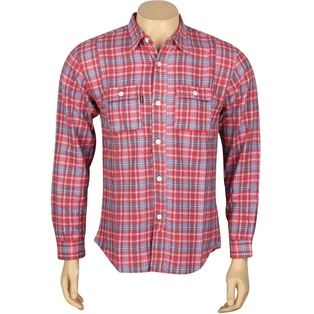 Undefeated Yardmaster Flannel Long Sleeve Shirt (red) 3 Undefeated Yardmaster Flannel Long Sleeve Shirt (red)