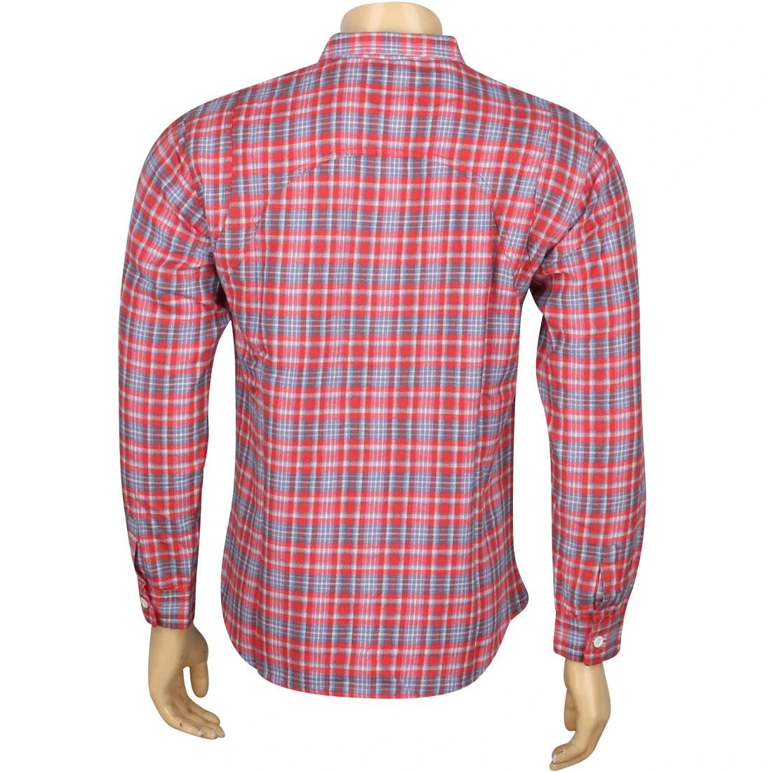 Undefeated Yardmaster Flannel Long Sleeve Shirt (red) 4 Undefeated Yardmaster Flannel Long Sleeve Shirt (red) - Image 2