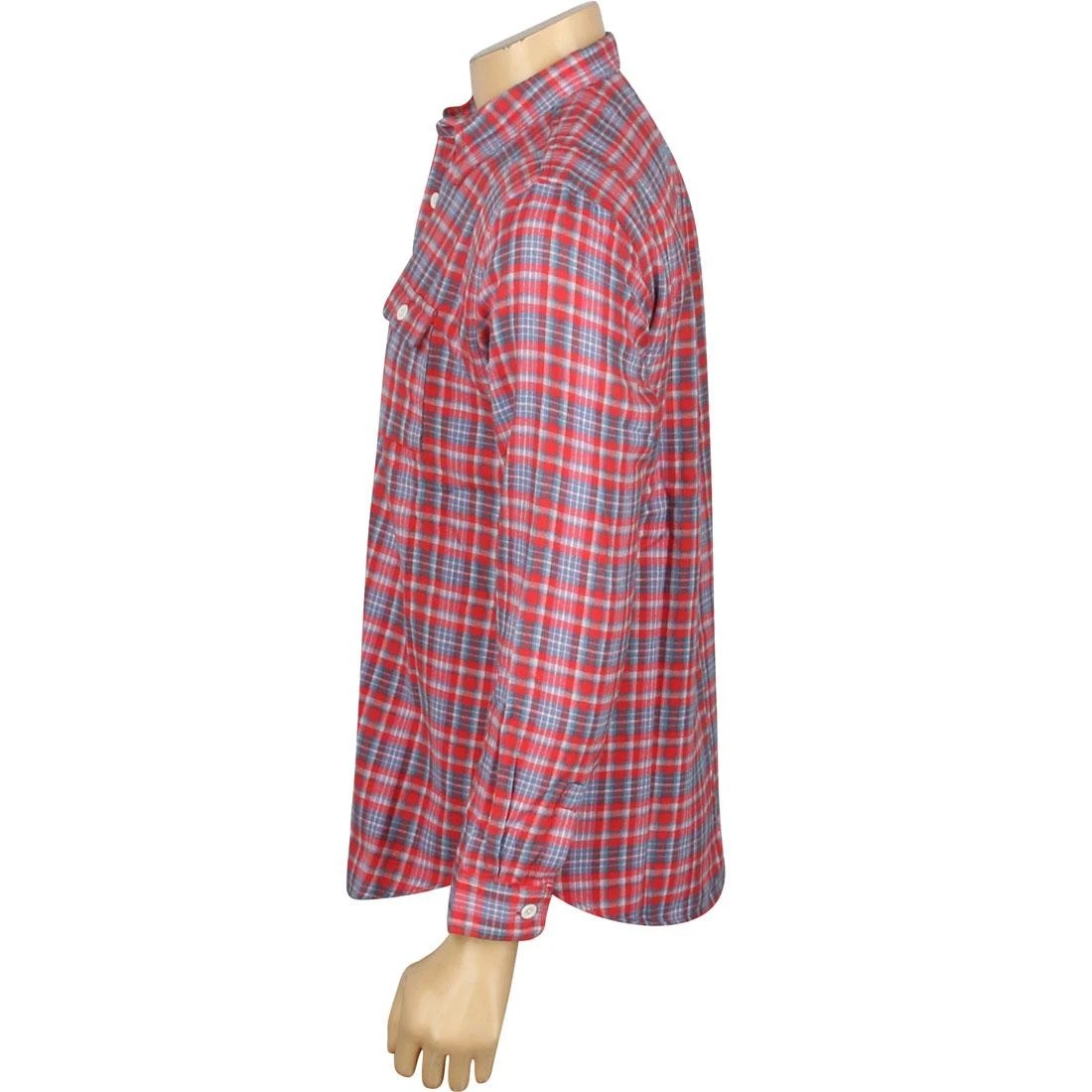 Undefeated Yardmaster Flannel Long Sleeve Shirt (red) 7 Undefeated Yardmaster Flannel Long Sleeve Shirt (red) - Image 5