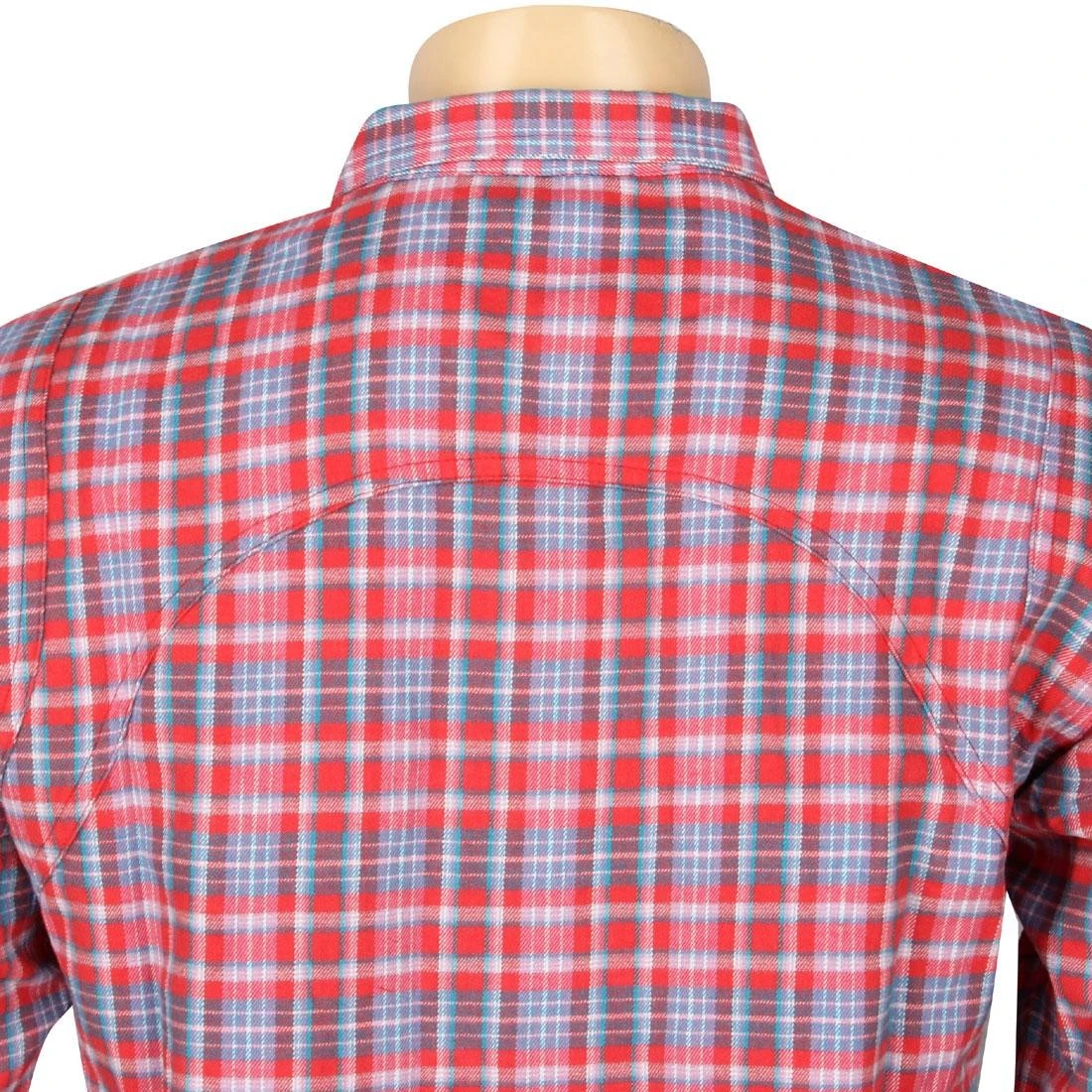 Undefeated Yardmaster Flannel Long Sleeve Shirt (red) 5 Undefeated Yardmaster Flannel Long Sleeve Shirt (red) - Image 3