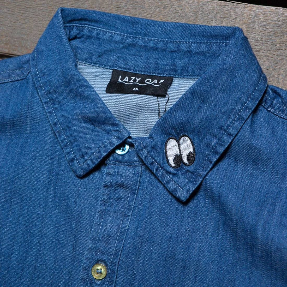 Lazy Oaf Women Sad Rainbow Shirt (blue / Denim) 5 Lazy Oaf Women Sad Rainbow Shirt (blue / Denim) - Image 3