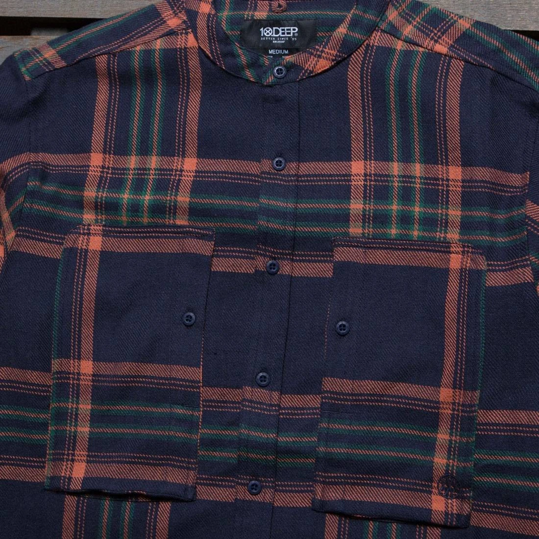 10 Deep Men Mandarin Workshirt (navy) 4 10 Deep Men Mandarin Workshirt (navy) - Image 2