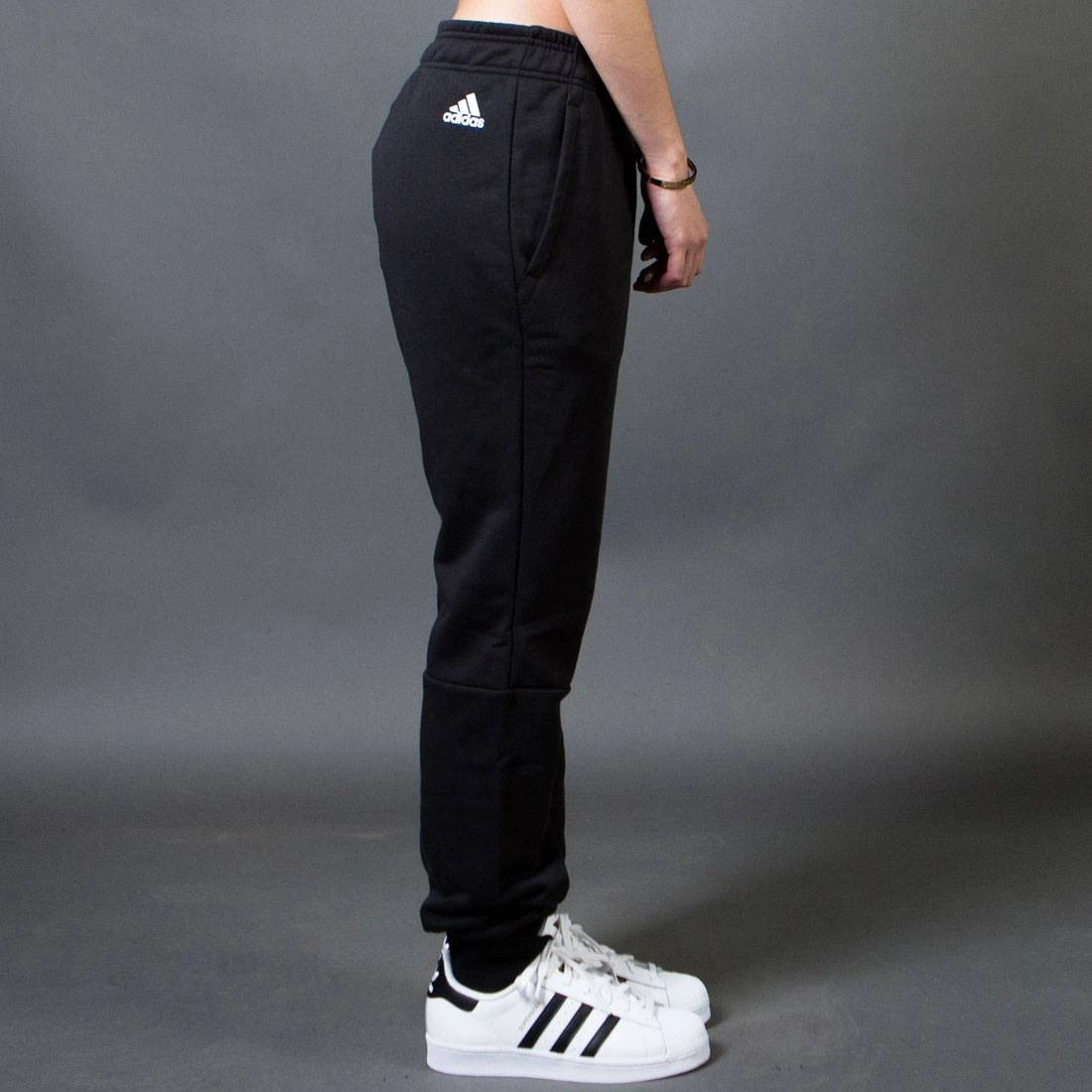 Adidas Women Essentials Linear Pants (black / White) 5 Adidas Women Essentials Linear Pants (black / White) - Image 3