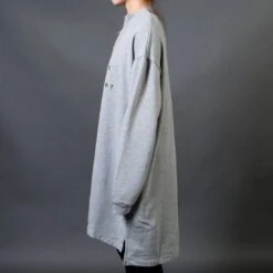 Lazy Oaf Women Boring Zip Up Sweater Dress (gray) 1S -Tees Shop v07a1253 3