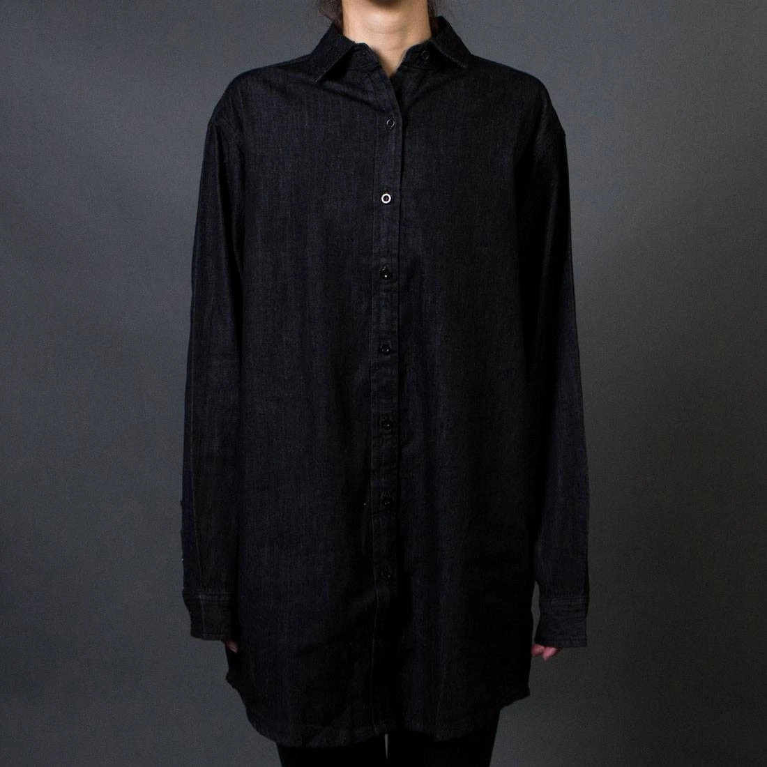 Lazy Oaf Women Sheer Heart Denim Shirt (blue / Denim) 3 Lazy Oaf Women Sheer Heart Denim Shirt (blue / Denim)