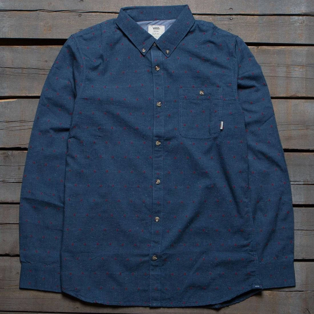 Vans Men Edgewood Woven Shirt (blue) 3 Vans Men Edgewood Woven Shirt (blue)