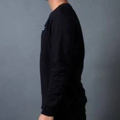 BAIT Men French Terry Crewneck Sweater - Made In LA (black) 11 BAIT Men French Terry Crewneck Sweater - Made In LA (black) -Tees Shop v07a8566 1 5