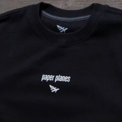 Paper Planes Men The Constitution Crewneck Sweater (black) -Tees Shop v07a9454