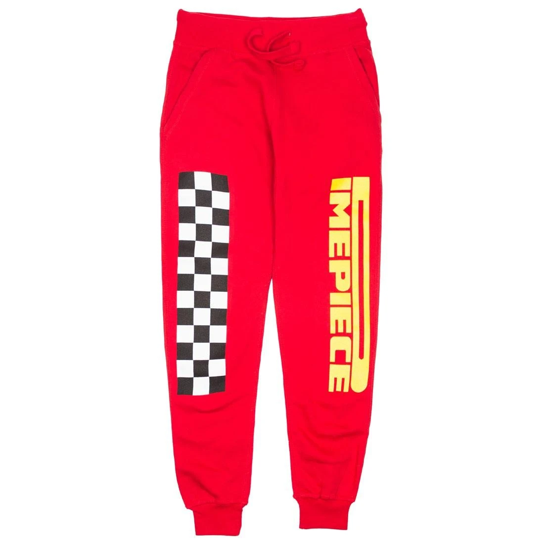 Dimepiece Women Dimepiece Checkers Sweat Pants (red) 3 Dimepiece Women Dimepiece Checkers Sweat Pants (red)